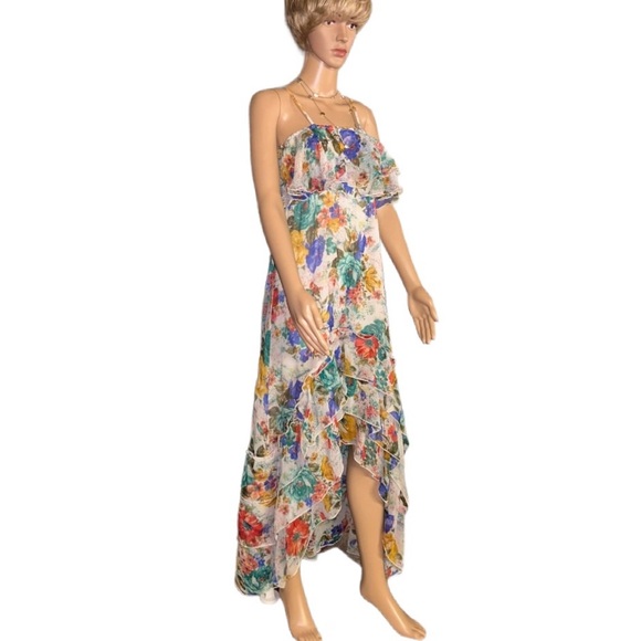 Milly ~ Women’s Medium ~ Multi-Colors ~ Floral ~ Maxi ~ Asymmetrical ~ Dress - Picture 3 of 16